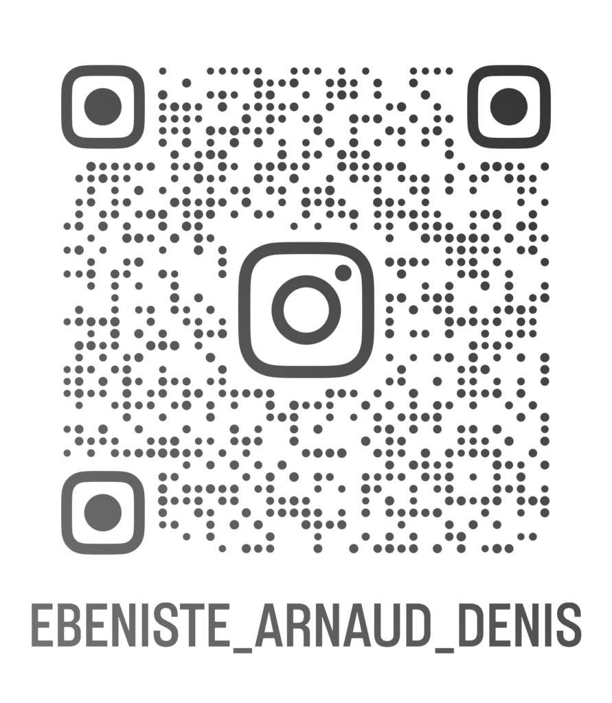 QR Code  d'accès au compte Instagram Ebéniste Arnaud DENIS